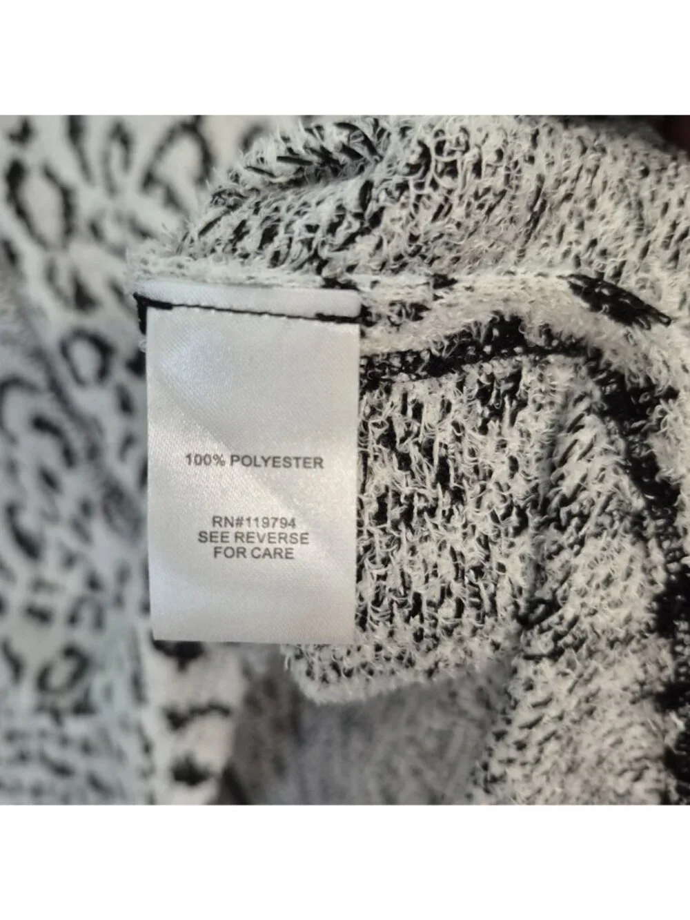 OneWorld Womens Cowl Neck Leopard Print Sweater Long Sleeve Lightweight Size L - Picture 5 of 6